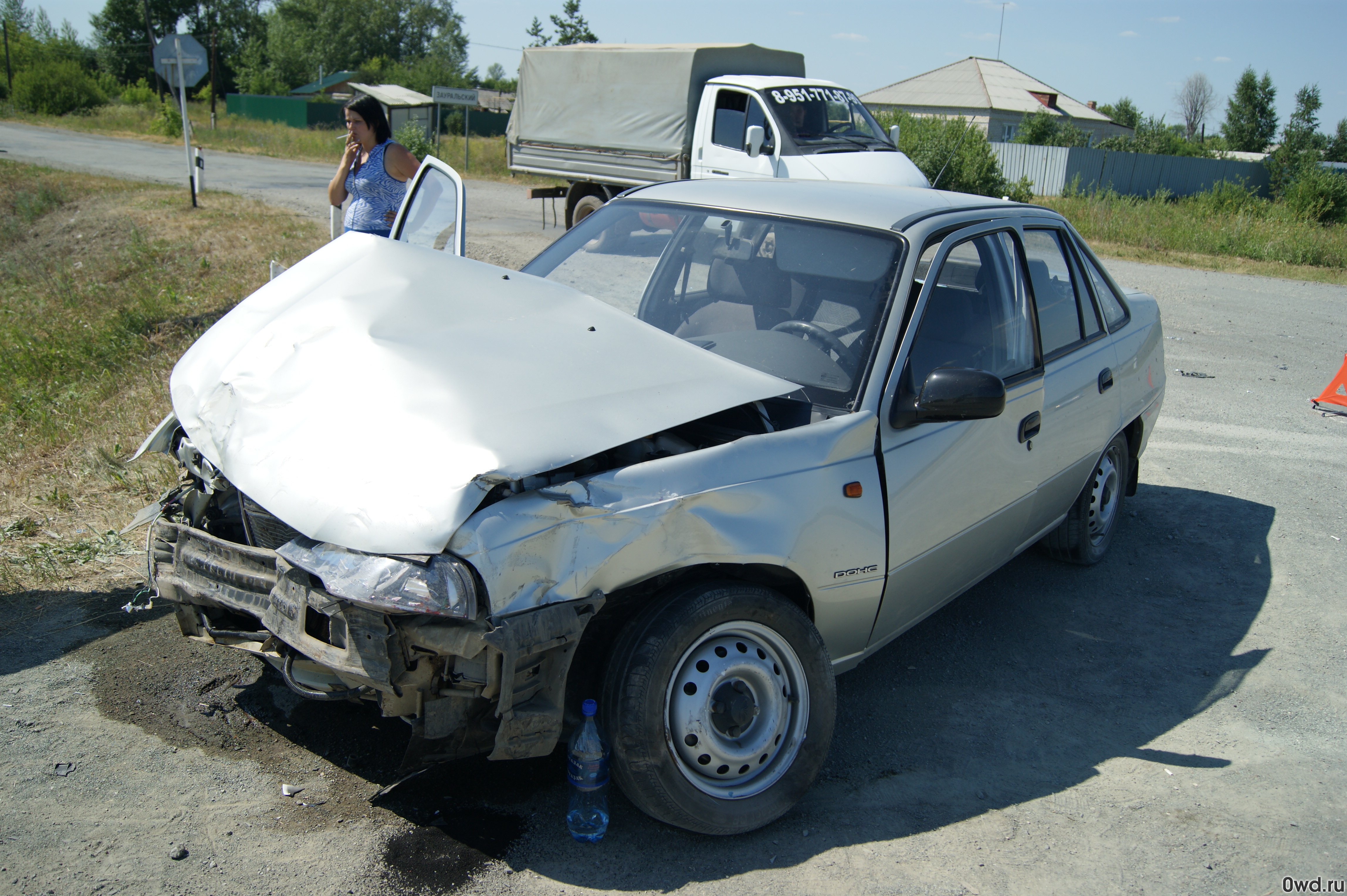 Битый автомобиль Daewoo Nexia (2008) в Челябинске